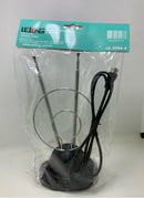 Antena Interna Digital Lelong LE-3094-4 - Recepção VHF e UHF com Hastes Telescópicas