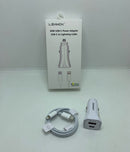 Carregador Veicular Ultra Rápido Lehmox LE-355IOS - PD 20W + QC 4.0 com Cabo Lightning