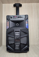 Caixa de Som Ministar MS-831BR – 8 Polegadas, Karaokê e Portabilidade Estilo Mala