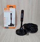 Antena Digital Interna/Externa Lehmox LEY-55 - HDTV, UHF/VHF com Cabo de 3 Metros