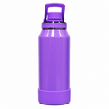 GARRAFA TÉRMICA 850 ML BRILHOSA COM TAMPA ACRÍLICO