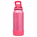 GARRAFA TÉRMICA 850 ML BRILHOSA COM TAMPA ACRÍLICO