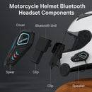 Fone de Ouvido Bluetooth 5.4 para Capacete Moto Lehmox LEF-GT9 com Iluminação RGB