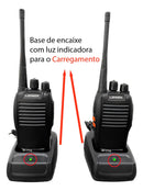 Rádio Comunicador Walkie Talkie Lehmox BF-777S – Kit com 2 Unidades