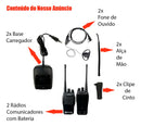 Rádio Comunicador Walkie Talkie Lehmox BF-777S – Kit com 2 Unidades