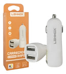 Carregador Veicular Rápido Lehmox LE-507 - Dual USB 3.1A Homologado Anatel