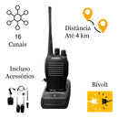 Rádio Comunicador Walkie Talkie Lehmox BF-777S – Kit com 2 Unidades