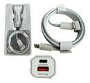 Carregador Veicular Ultra Rápido Lehmox LE-355IOS - PD 20W + QC 4.0 com Cabo Lightning