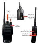 Rádio Comunicador Walkie Talkie Lehmox BF-777S – Kit com 2 Unidades