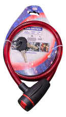 Cadeado Trava Anti-Furto Reforçado - 10mm x 65cm para Motos, Bikes e Portões