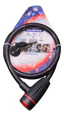 Cadeado Trava Anti-Furto Reforçado - 10mm x 65cm para Motos, Bikes e Portões
