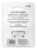 Abajur de Tomada Bivolt Monaliza - Mini Luminária com Botão On/Off