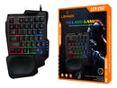 Teclado Gamer de Uma Mão Lehmox LEY-2117 – Agilidade e Ergonomia Extrema