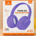 Fone de Ouvido Bluetooth Lehmox LEF-1023 – Som Hi-Fi com Graves Extras e Conexão 5.3