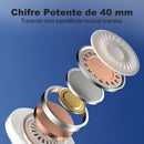 Fone H'maston SN-23 Headset Gamer Bluetooth 5.3 Sem Fio Com Luzes RGB Microfone