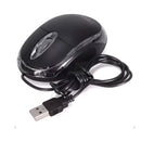 Mouse Óptico USB com Fio H’Maston MS01 Preto para PC Notebook Computador Plug Play