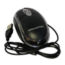 Mouse Óptico USB com Fio H’Maston MS01 Preto para PC Notebook Computador Plug Play