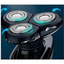 Barbeador Elétrico Kemei KM-1524 – Recarregável com 3 Lâminas Rotativas