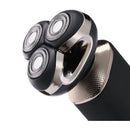 Barbeador Elétrico Kemei KM-1524 – Recarregável com 3 Lâminas Rotativas