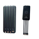 Carregador Portátil Power Bank H’Maston YD25 10000mAh com 4 Cabos e Indução Sem Fio + Display Digital