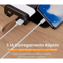 Carregador Portátil Turbo Power Bank H’Maston YD-06 20000mAh com 4 Cabos – Alta Capacidade e Carregamento Rápido