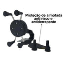 Suporte de Celular para Moto e Bicicleta Lemox LEY-1602 Ajustável 360° – Compatível com Celulares de 3 a 6,5 Polegadas