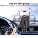 Suporte Veicular Universal H’maston SPRO5 com Ventosa e Rotação 360° – Ajustável para Celulares de 4 a 6,5 Polegadas