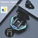 Fone de Ouvido Bluetooth Gamer Kapbom KA-790 Sem Fio com Display Digital, Microfone e Estojo de Carga – Som 3D Estéreo P