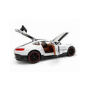 Miniatura Carro Esportivo AMG Azul 1:24 Metal Colecionável Portas e Capô Abrem Detalhado