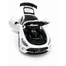Miniatura Carro Esportivo AMG Azul 1:24 Metal Colecionável Portas e Capô Abrem Detalhado
