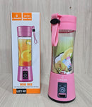 Mini Liquidificador Portátil Recarregável Lehmox LEY-61 - 380ml com Carregamento USB