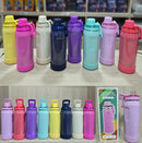 GARRAFA TERMICA 650 ML CERAMICA BRILHOSA COM TAMPA ACRILICO