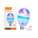 Lâmpada de LED Colorida Giratória Lehmox LEY-07 - Efeito Globo de Cristal RGB 3W Bivolt
